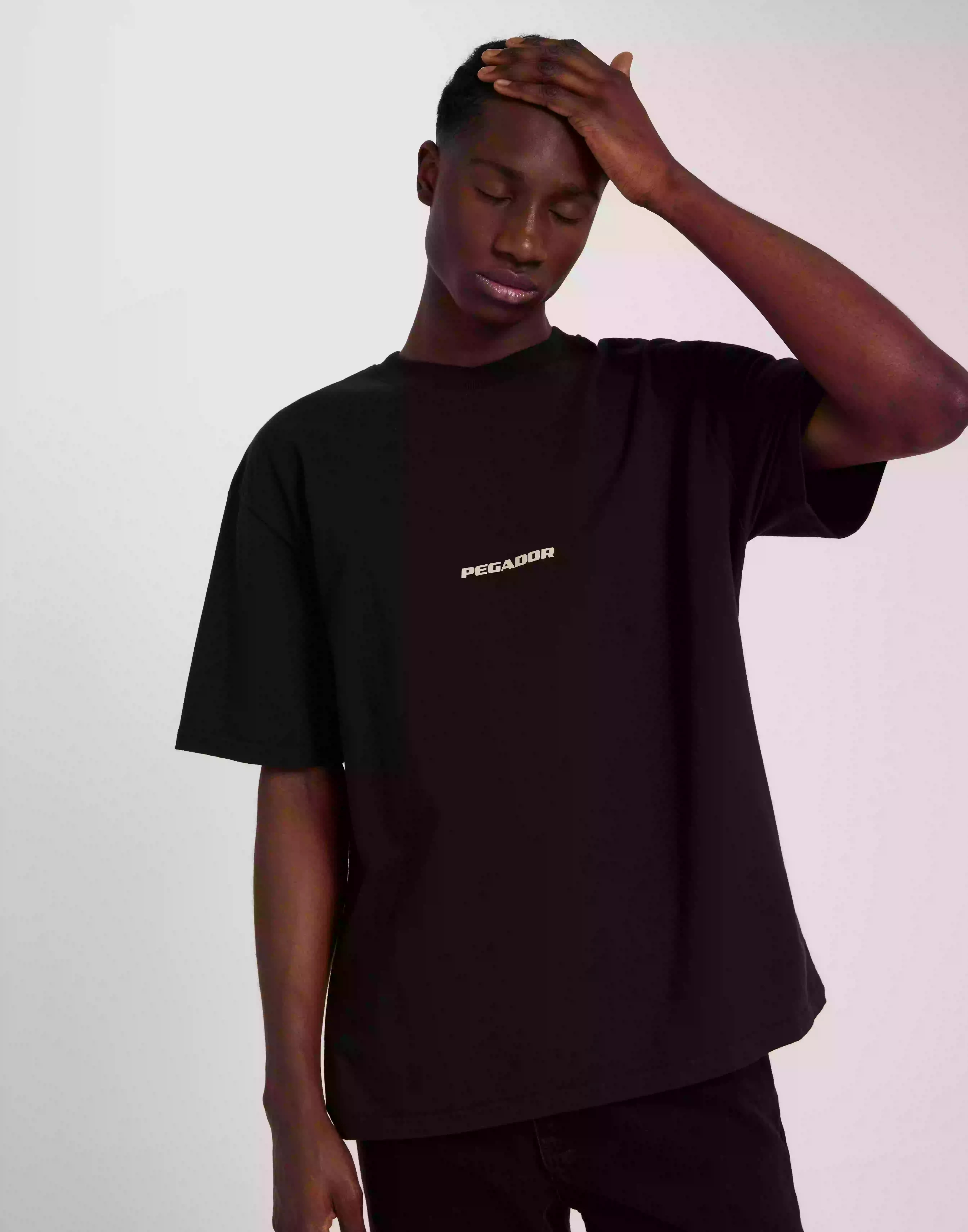 Pegador Colne Logo Oversized Tee Oversized t-shirts Black