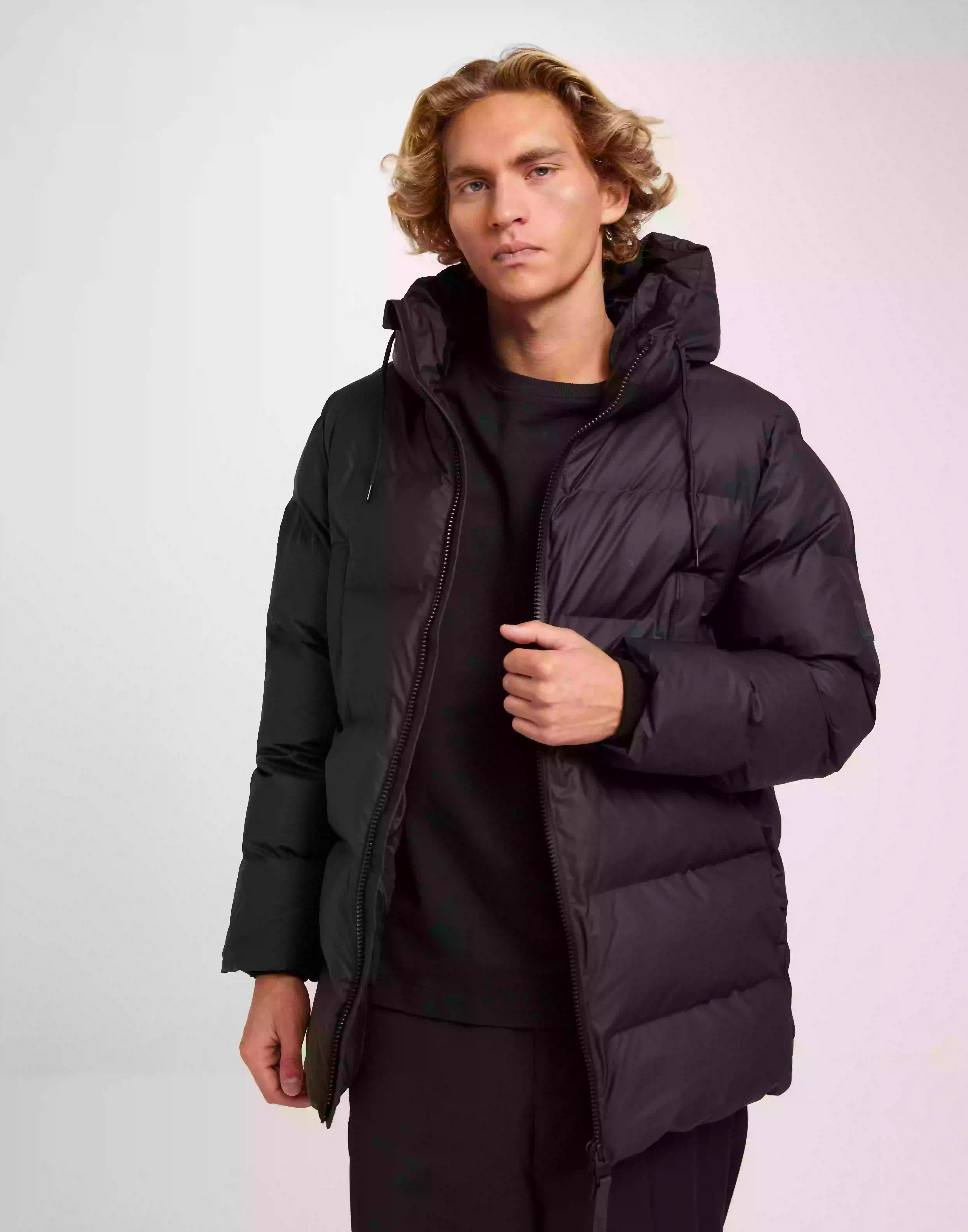 Rains Alta Puffer Parka W3T4 Dunjackor Black