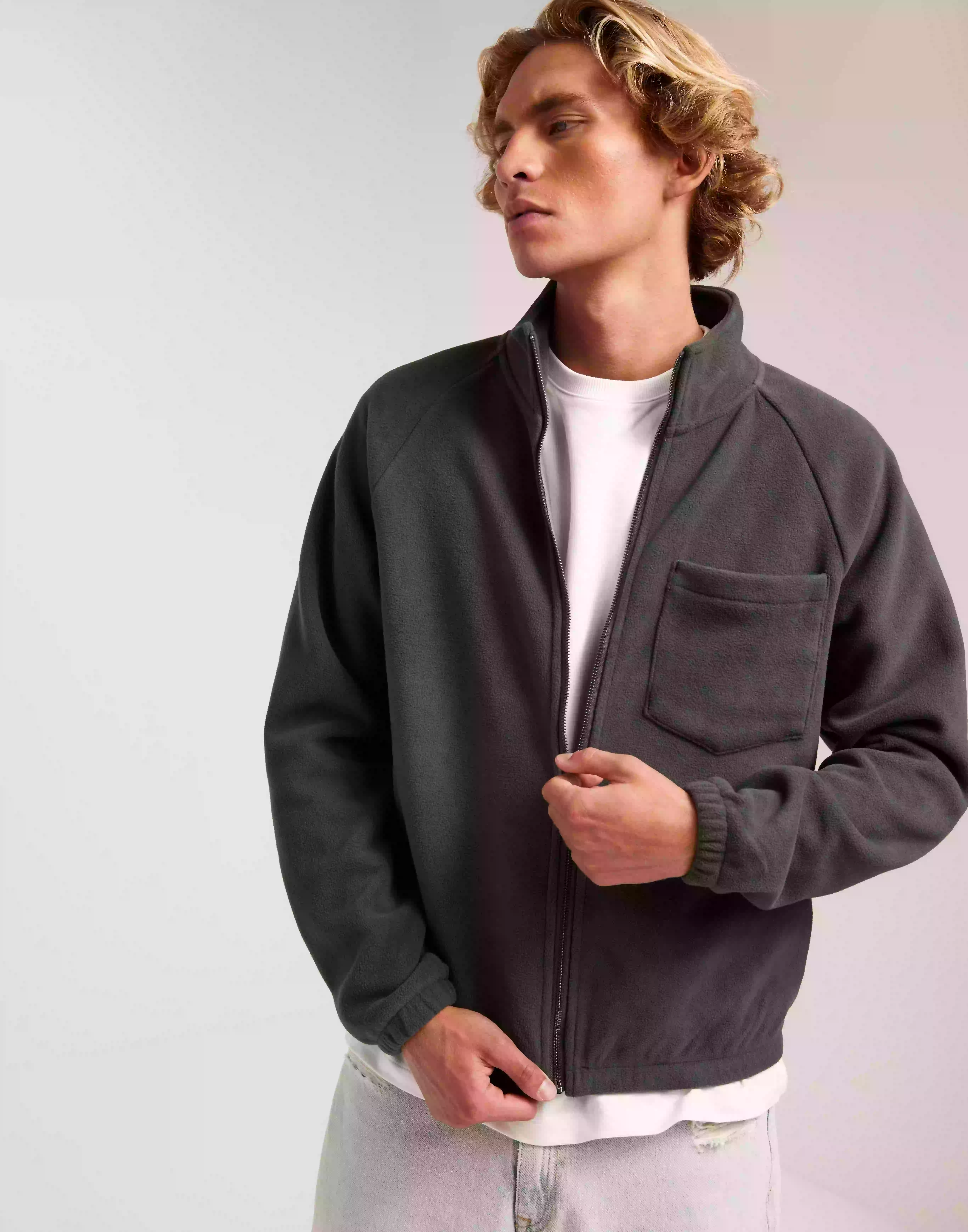 Jack & Jones Jprbluranger Sweat Zip High Neck Sweatshirts Sand