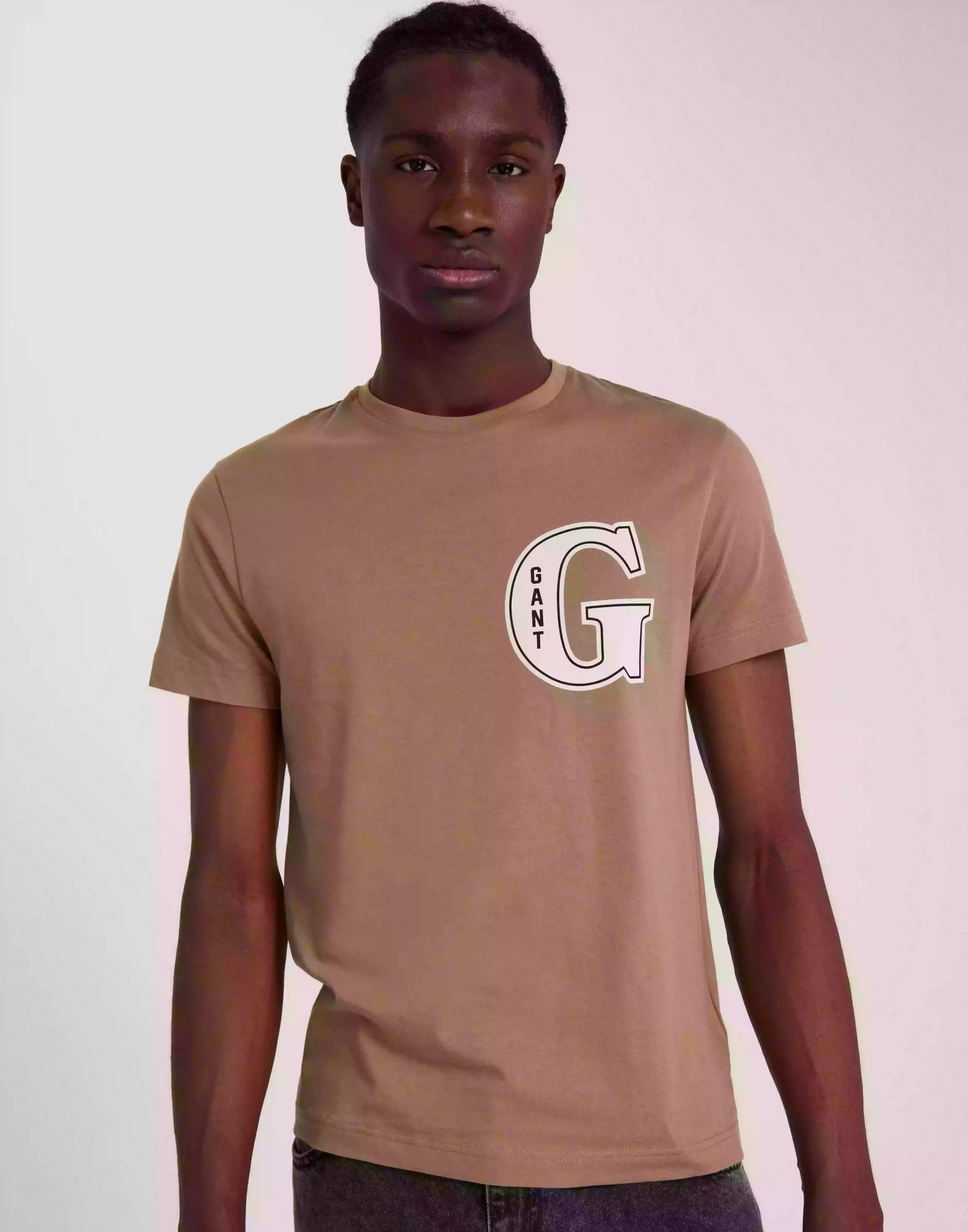 Gant G Graphic T-Shirt T-skjorte med trykk Khaki