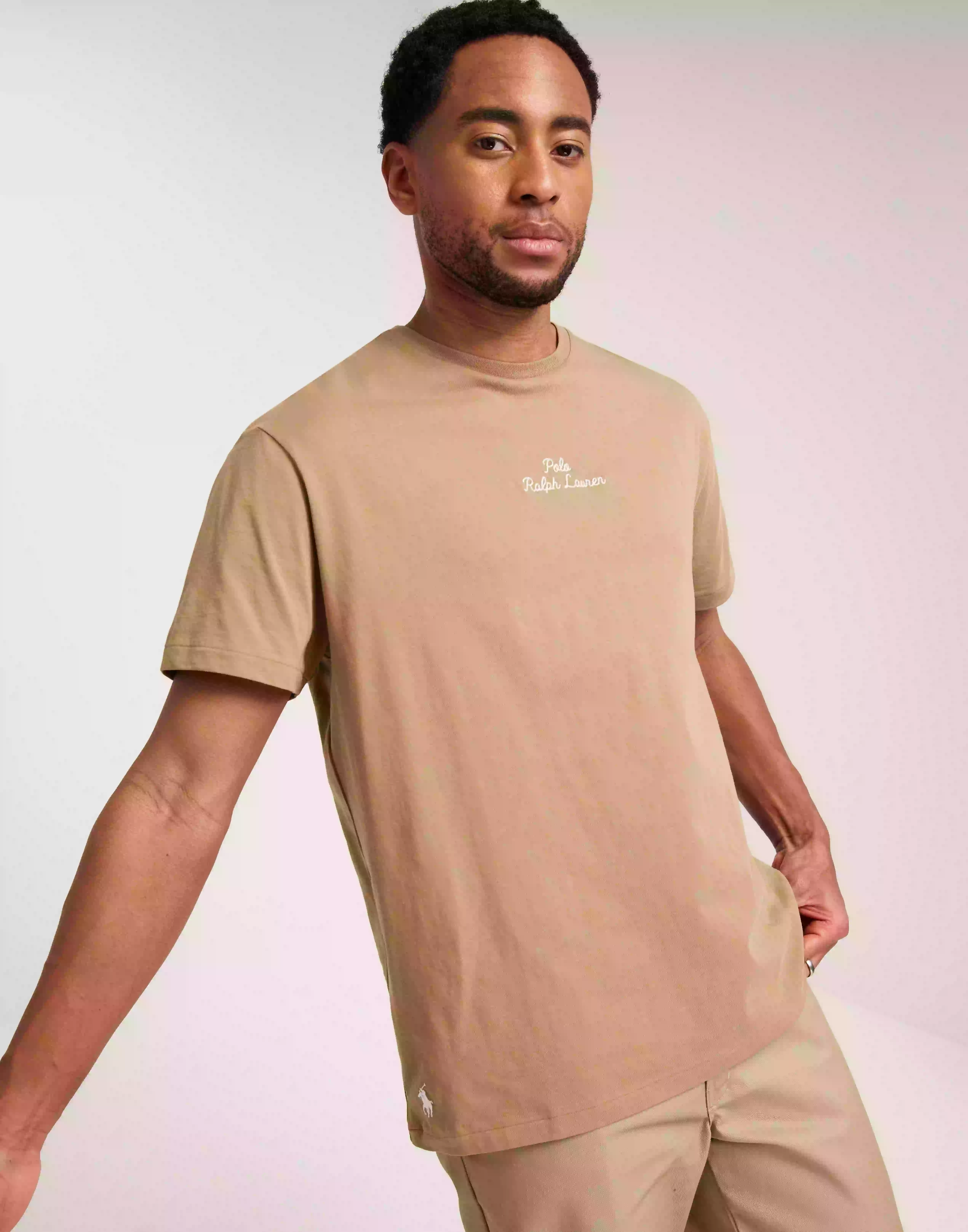 Polo Ralph Lauren SSCNCLSM1-Short Sleeve-T-Shirt Kortermede t-shirts Desert Khaki