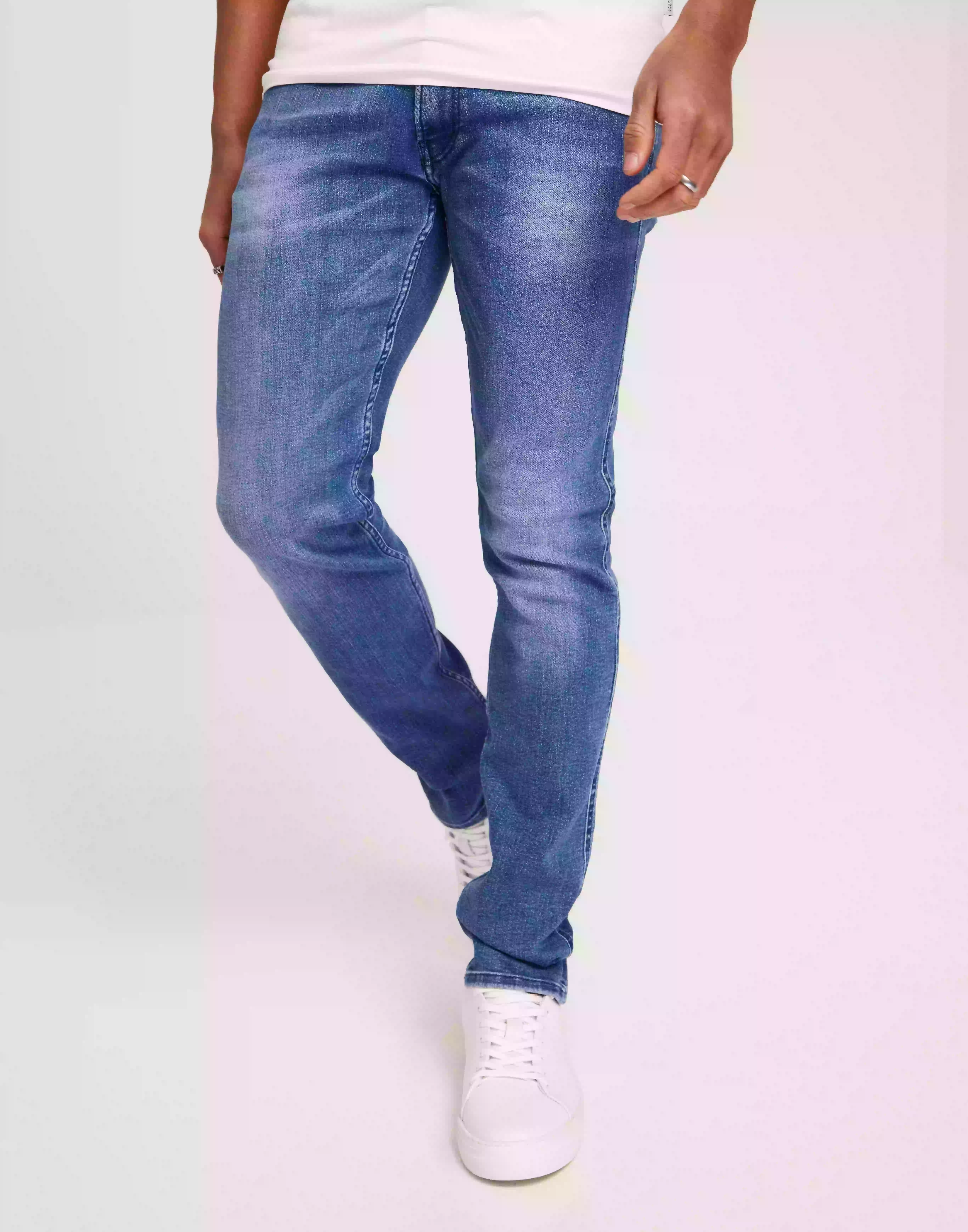 Replay ANBASS Trousers Slim fit jeans Medium Blue