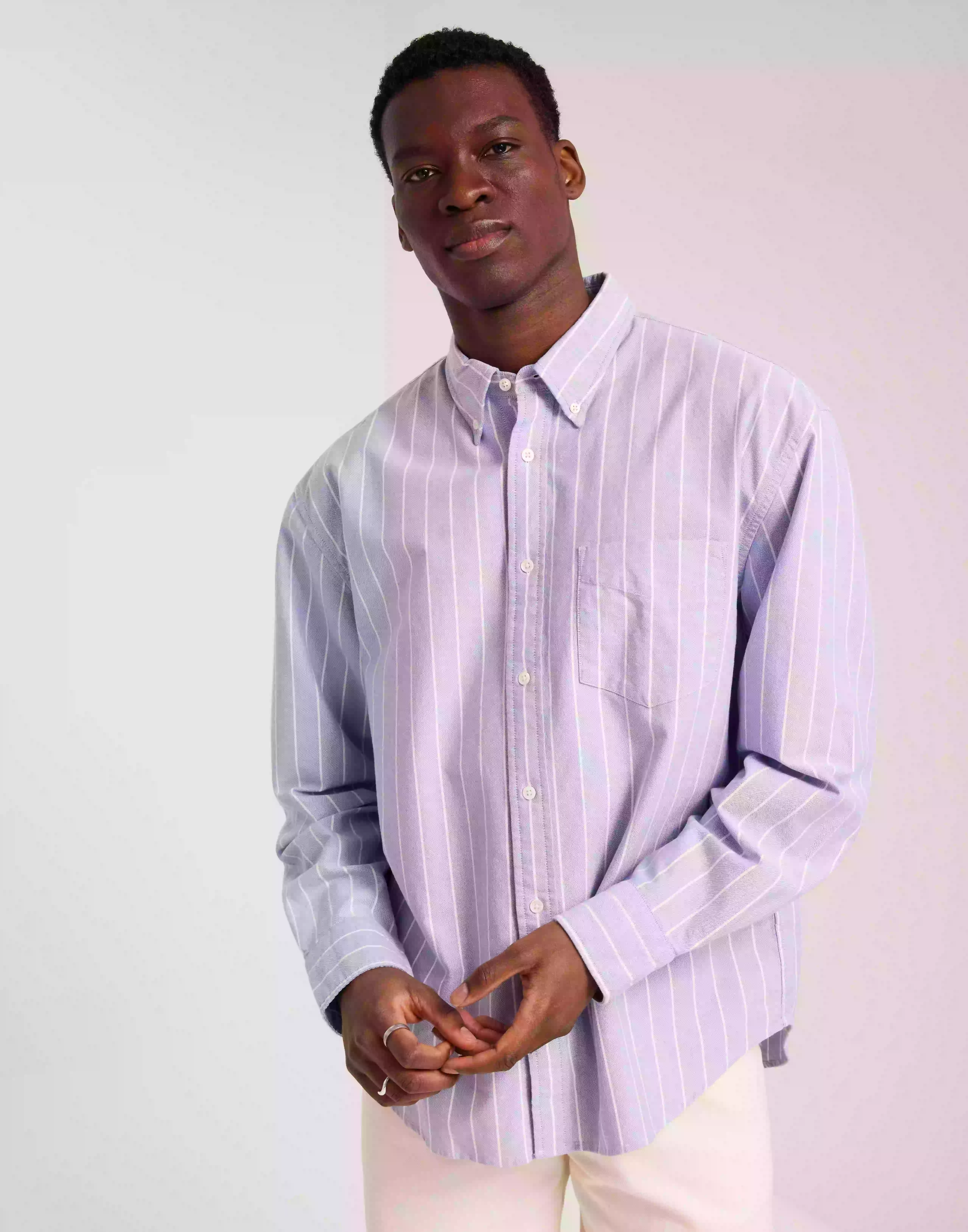 Gant Rel Heritage Oxford Stripe Shirt Raidalliset paidat Blue
