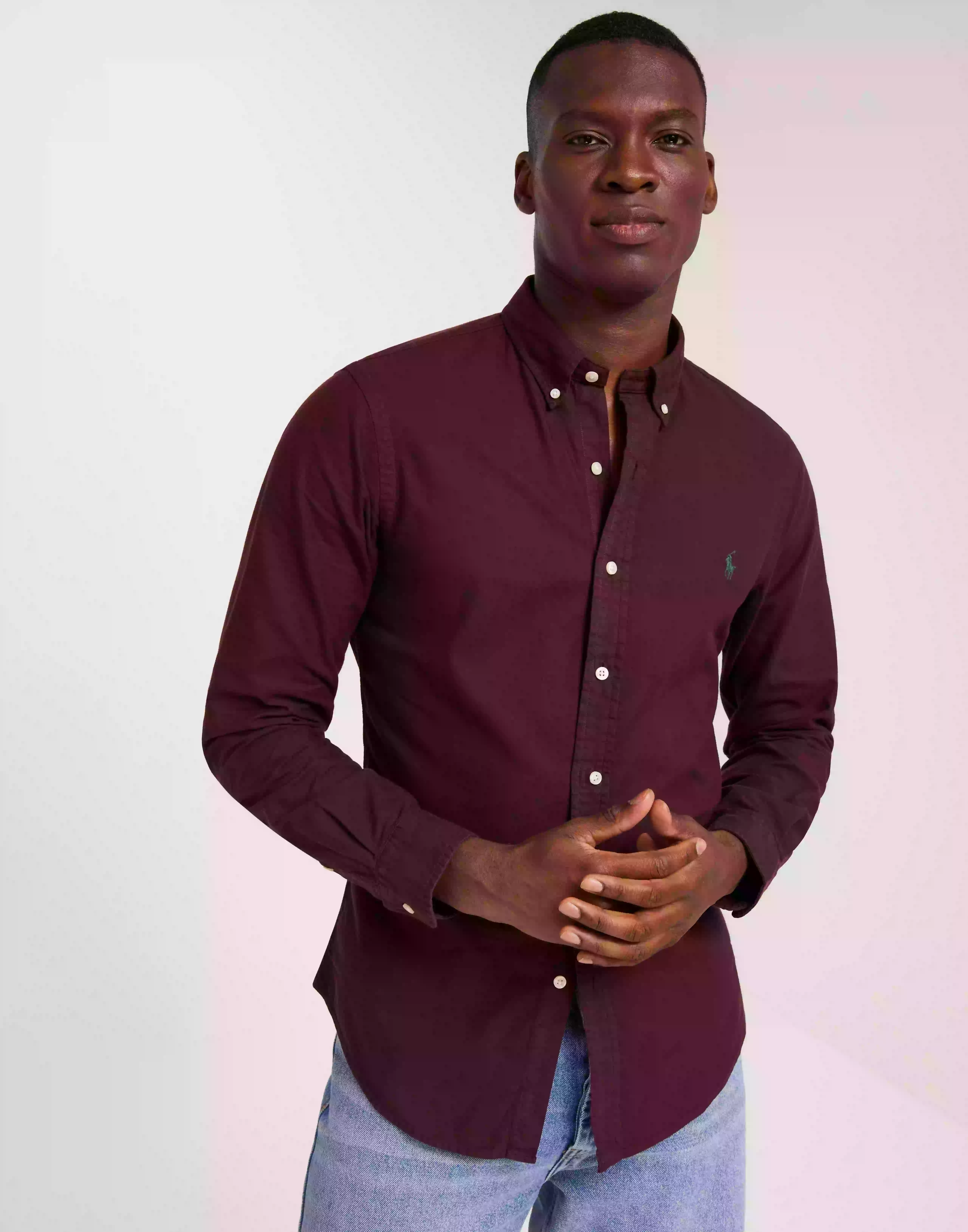 Polo Ralph Lauren Slbdppcs-Long Sleeve-Sport Shirt Vardagsskjortor Red