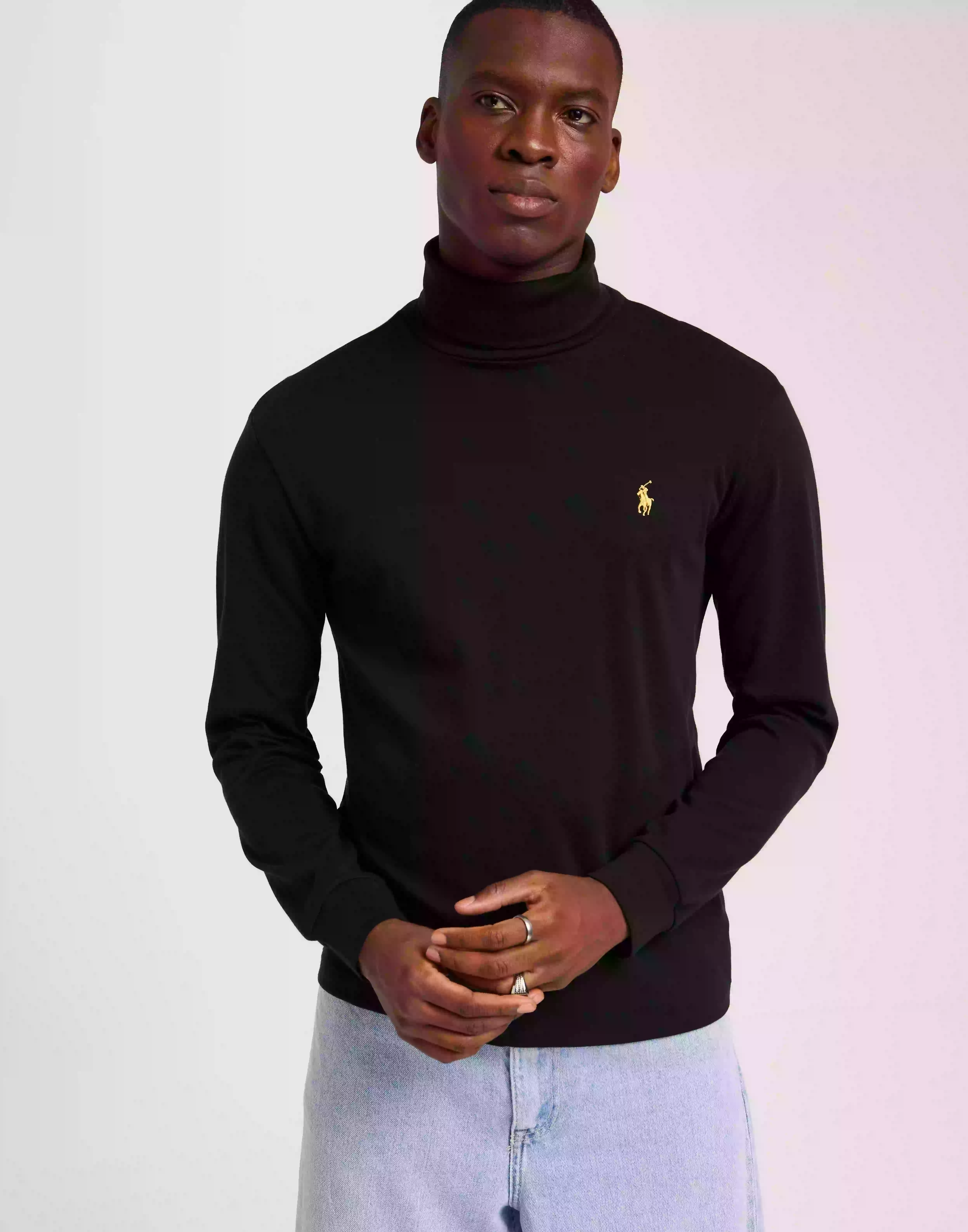 Polo Ralph Lauren LSTURTLEM2-Long Sleeve-Pullover Polotröjor Black