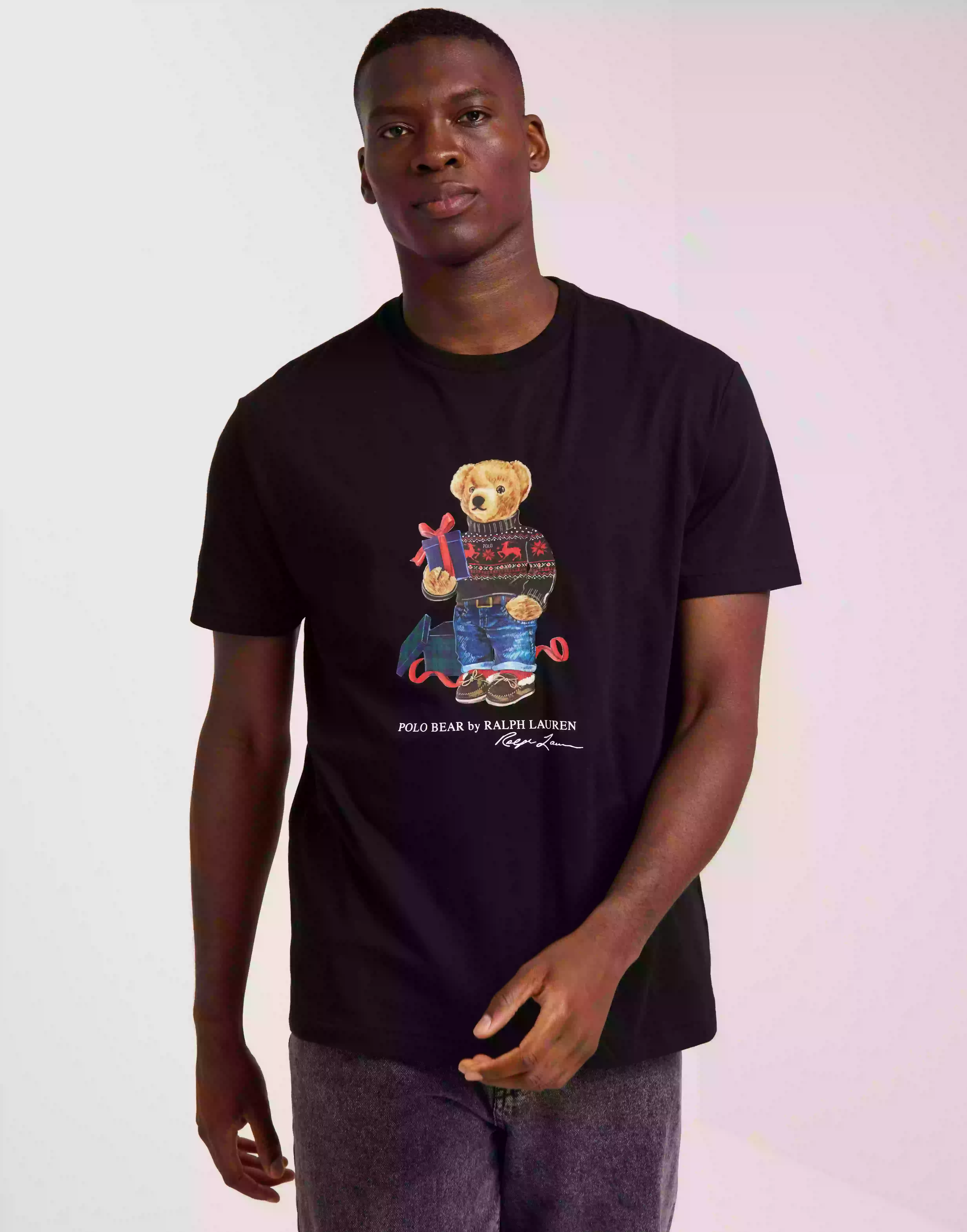 Polo Ralph Lauren SSCNCLSM1-Short Sleeve-T-Shirt T-shirts med tryck Black