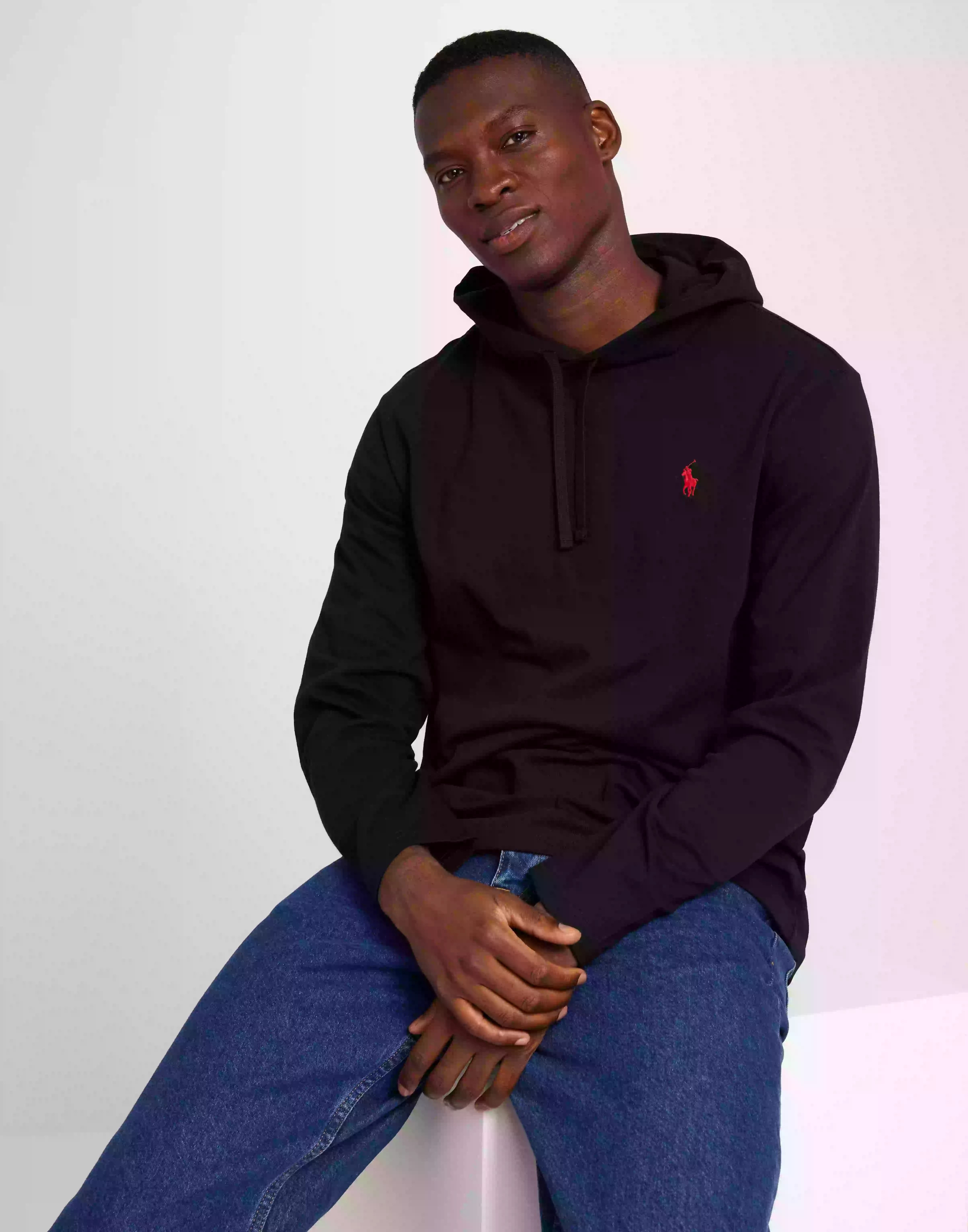 Polo Ralph Lauren LSPOHOODM6-Long Sleeve-T-Shirt Hoodies Black