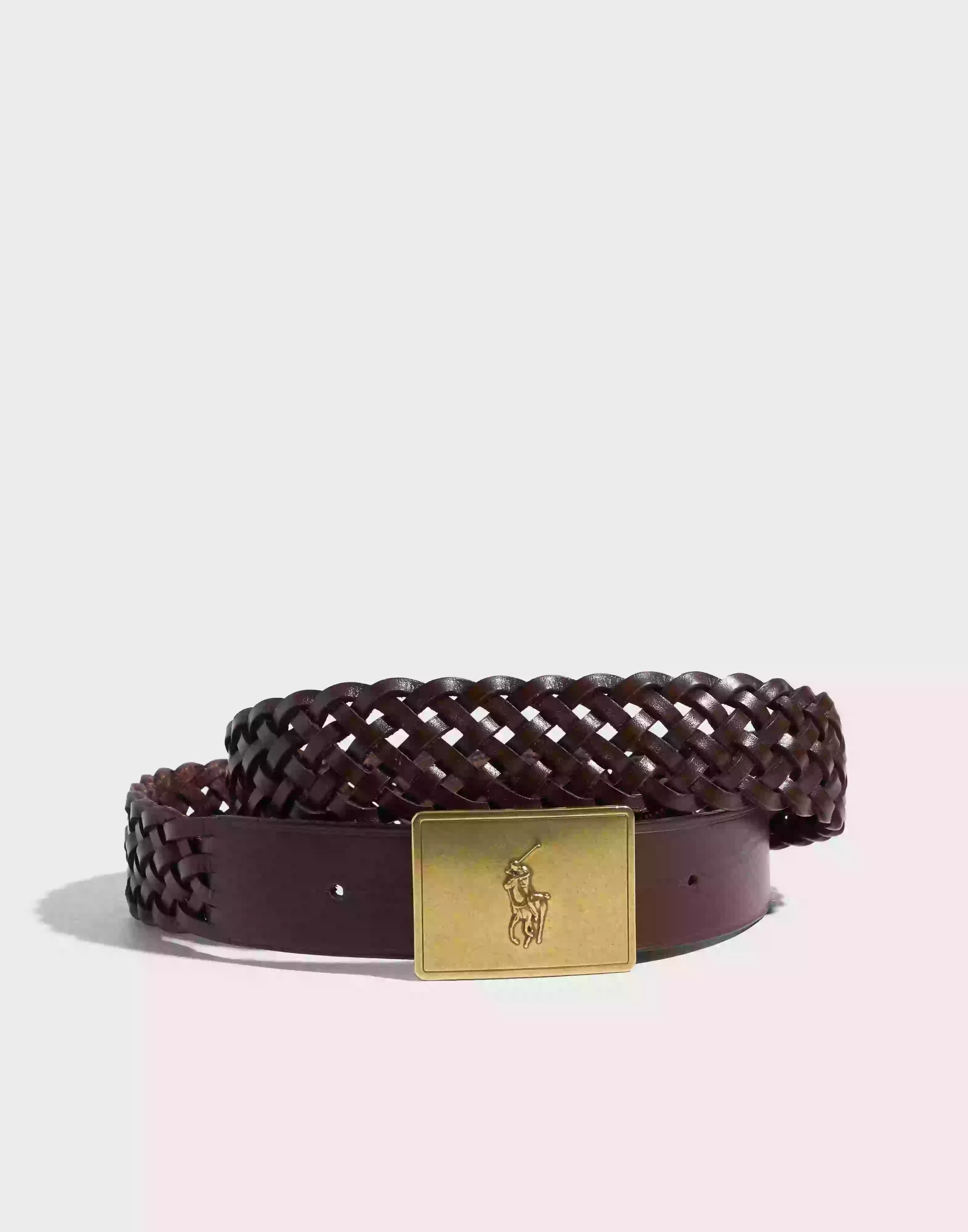 Polo Ralph Lauren Pp Plaque-Belt-Medium Bælter & Bånd Brown