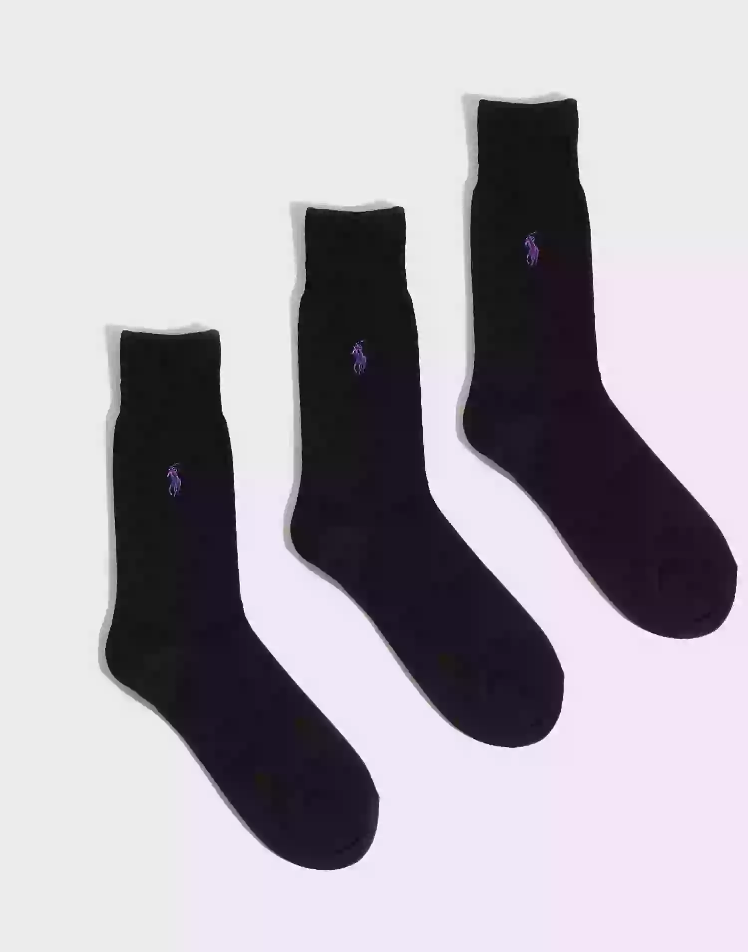 Polo Ralph Lauren Mercerized Socks 3-Pack Multipack sokker Black