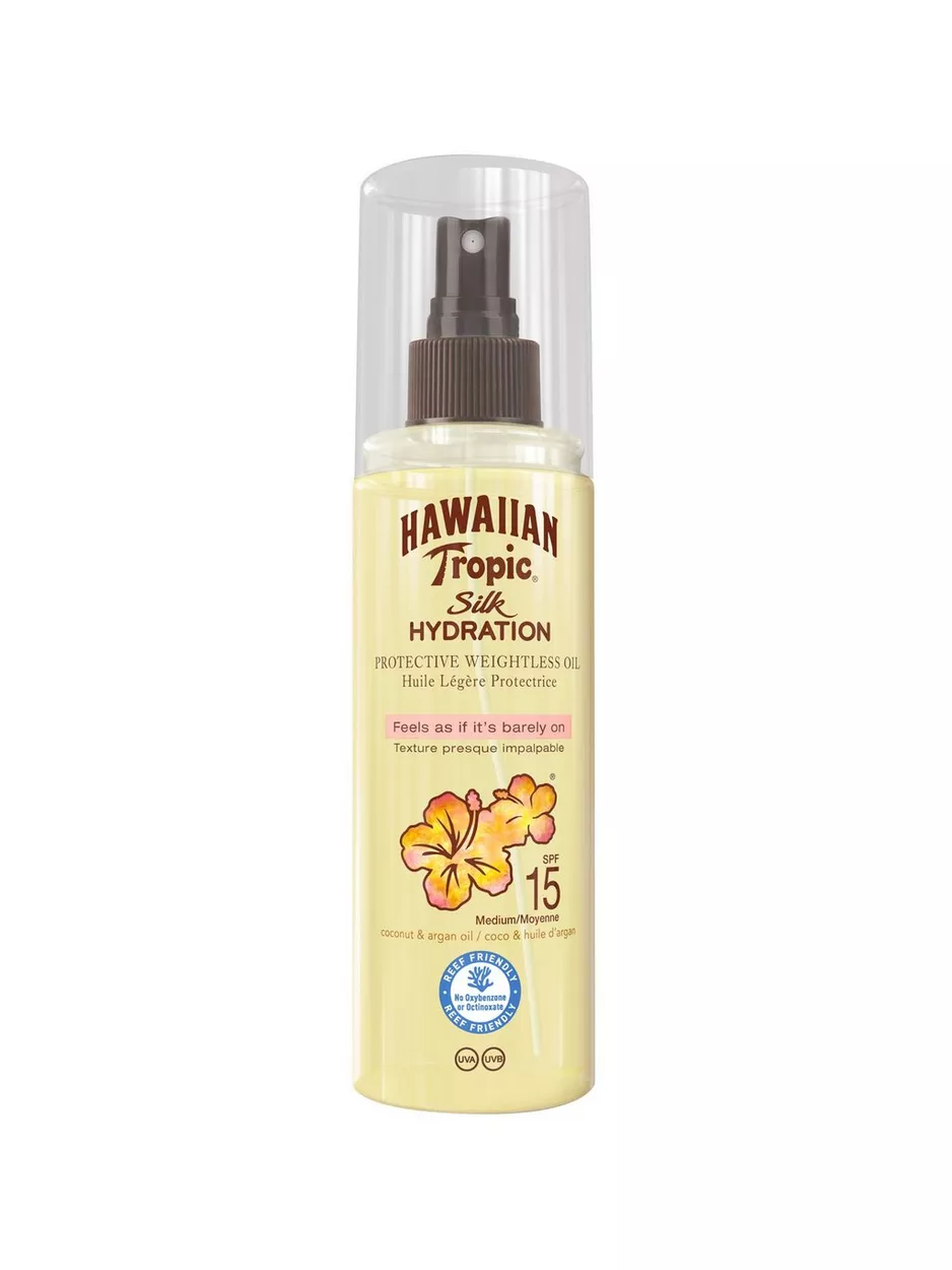 Hawaiian Tropic Silk Hydration Dry Oil Mist SPF15 150 ml Solcreme Transparent