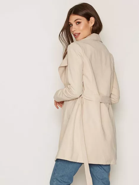 Nelly Beige Soft Buy Trench Coat Spring -