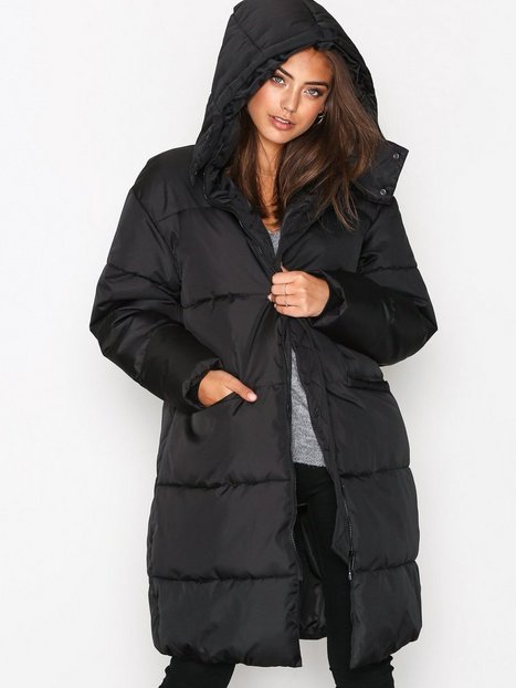 Long Puffer Jacket - Nly Trend - Black - Jackets - Clothing - Women ...
