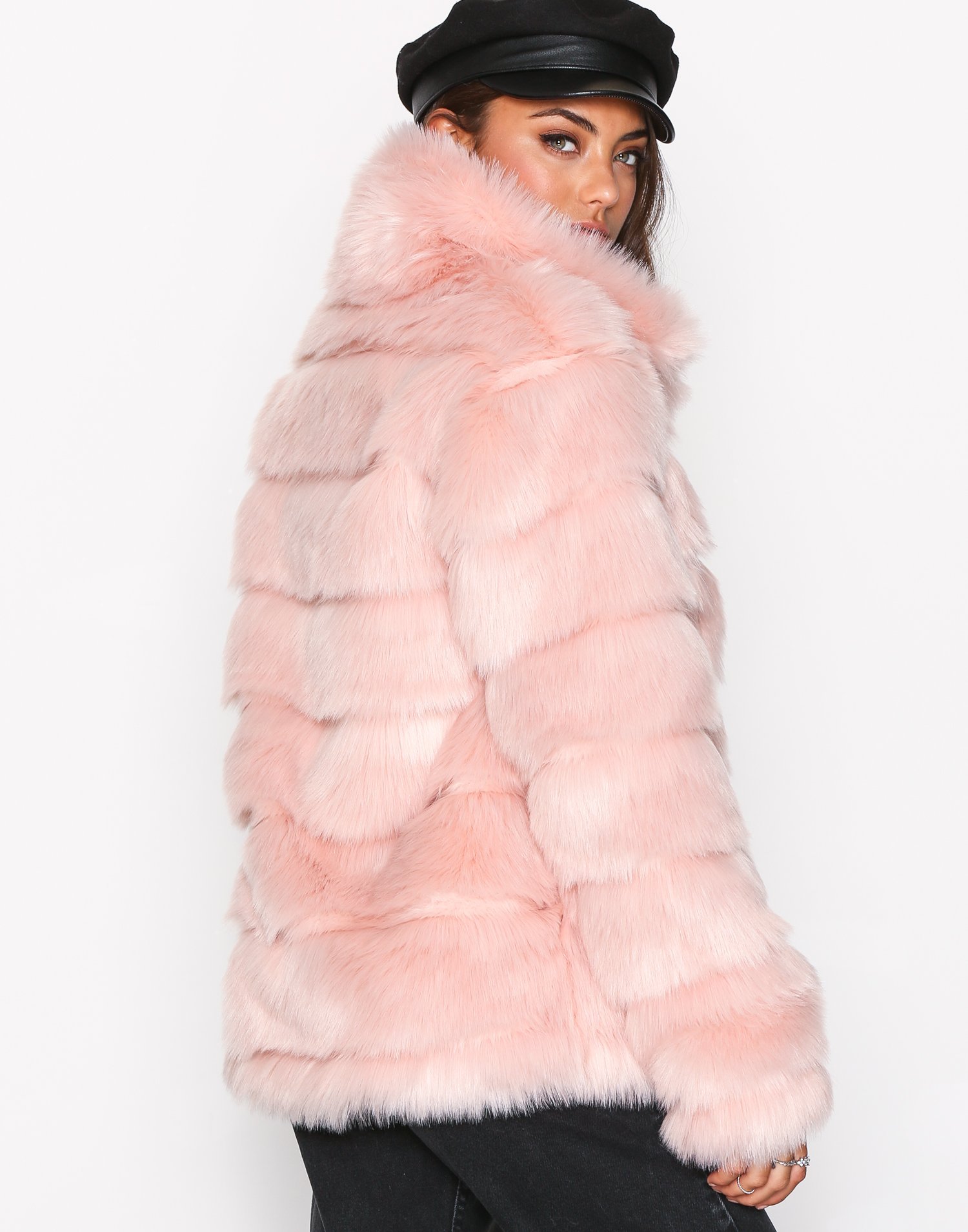 Puffy Fur Coat - Nly Trend - Pink - Jackets - Clothing - Women - Nelly ...