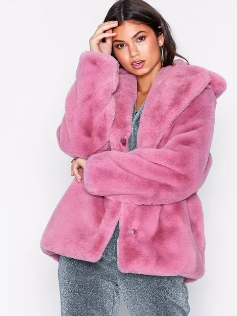Always Vibrant Faux Fur Coat Bubble Gum Pink Fashion Nova, Jackets ...