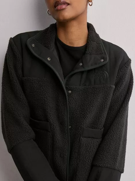 The North Face Cragmont high pile fleece jacket in black