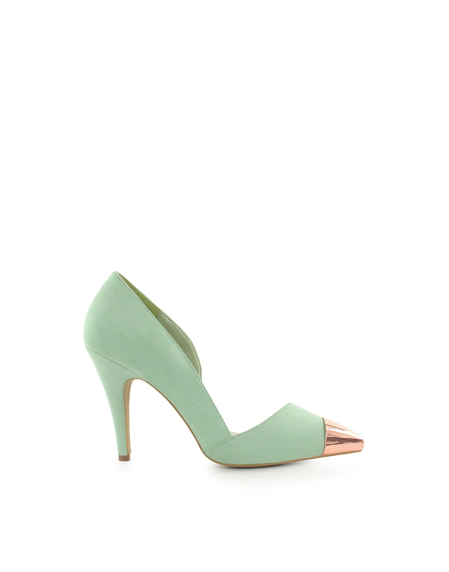 jade green high heel shoes