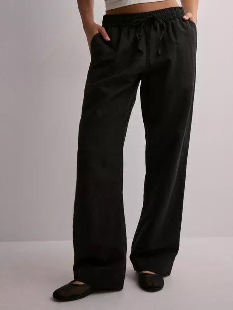 Buy Neo Noir Sonar Linen Pants - Black