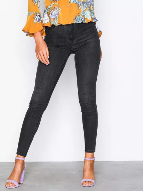 Gina Tricot MOLLY HIGHWAIST JEANS - Jeans Skinny Fit - dark grey