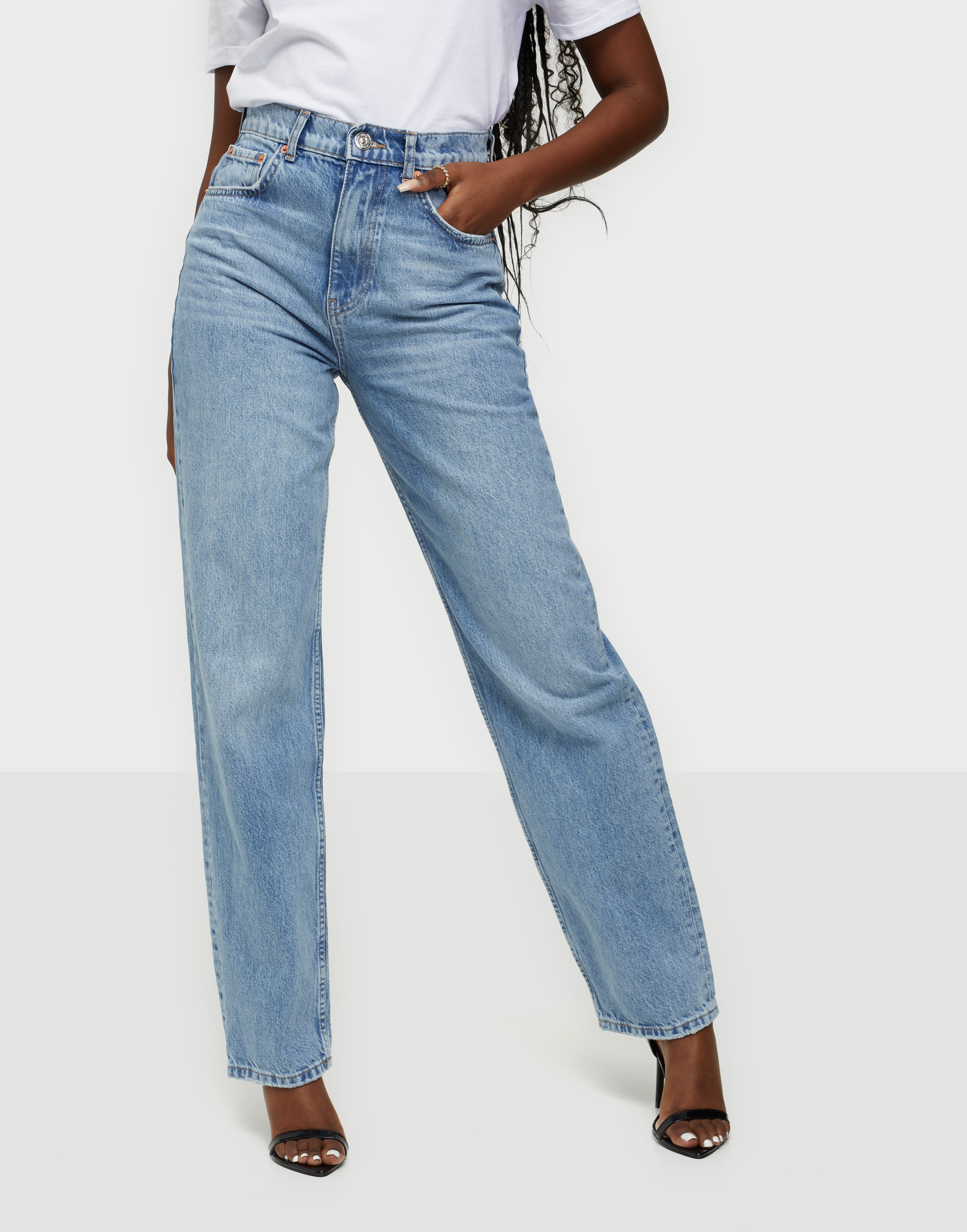 gina 90s high waist jeans blue