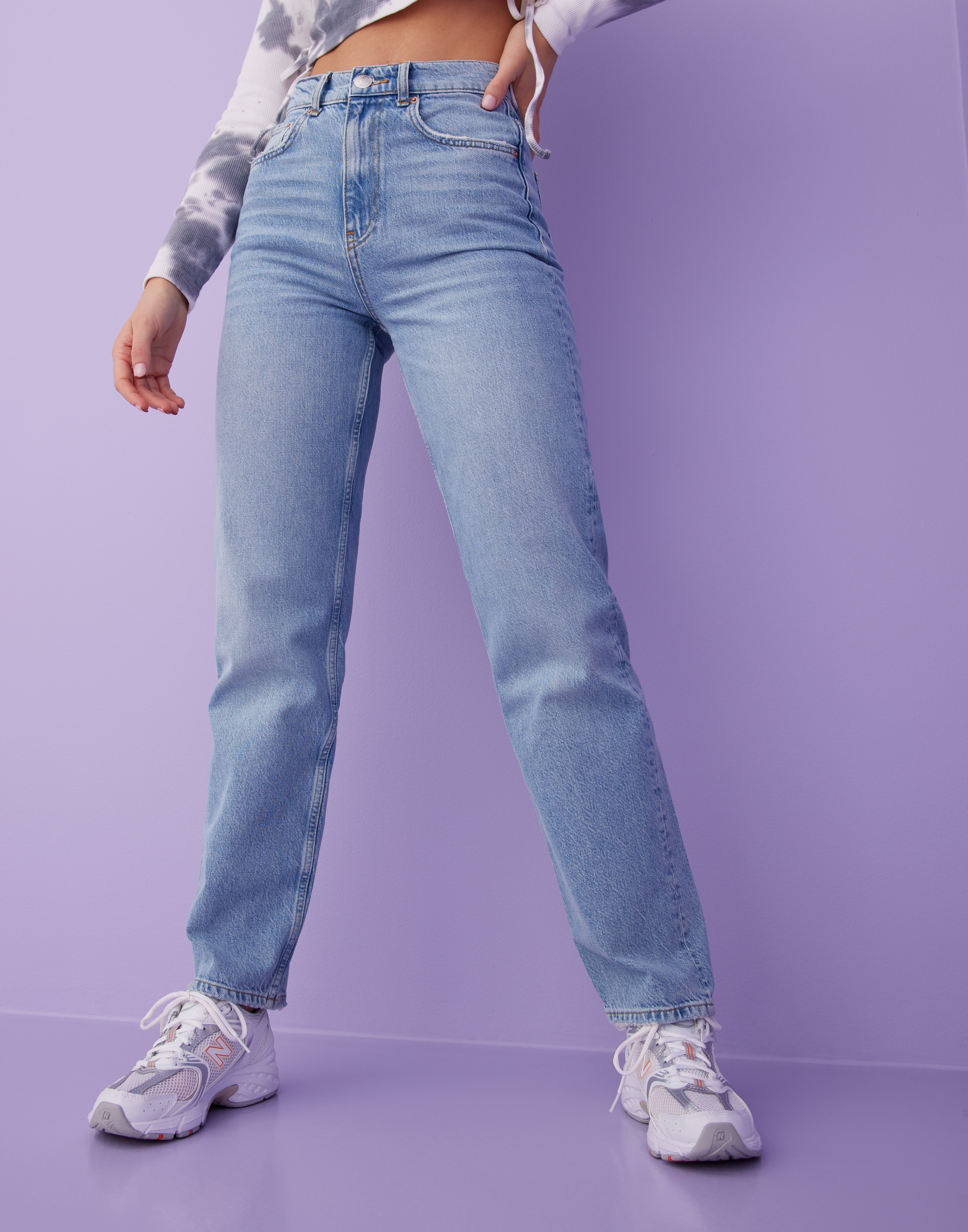 gina 90s high waist jeans blue