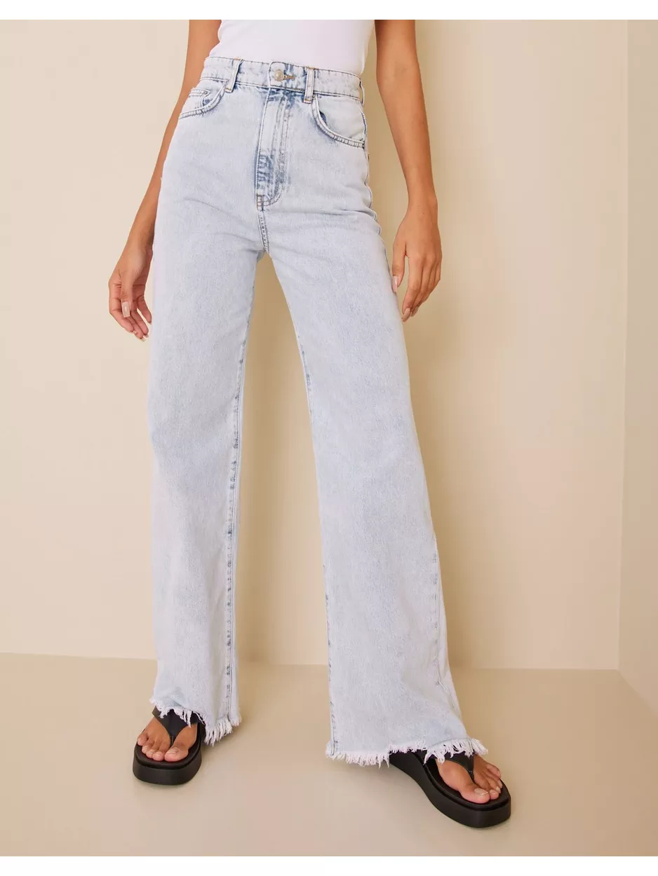 Gina Tricot Wide jeans Light Blue