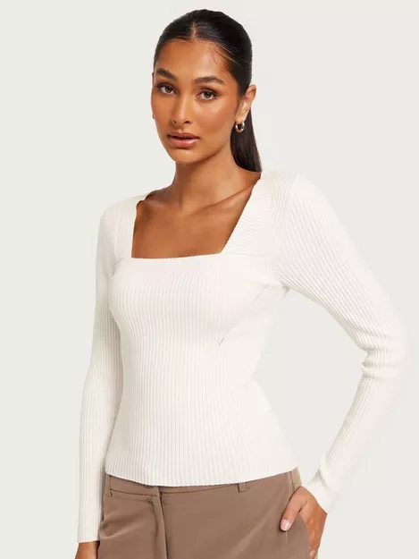 Squareneck Knitted Top