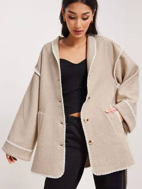Buy Neo Frenchie Wool Jacket - Sand | Nelly.com