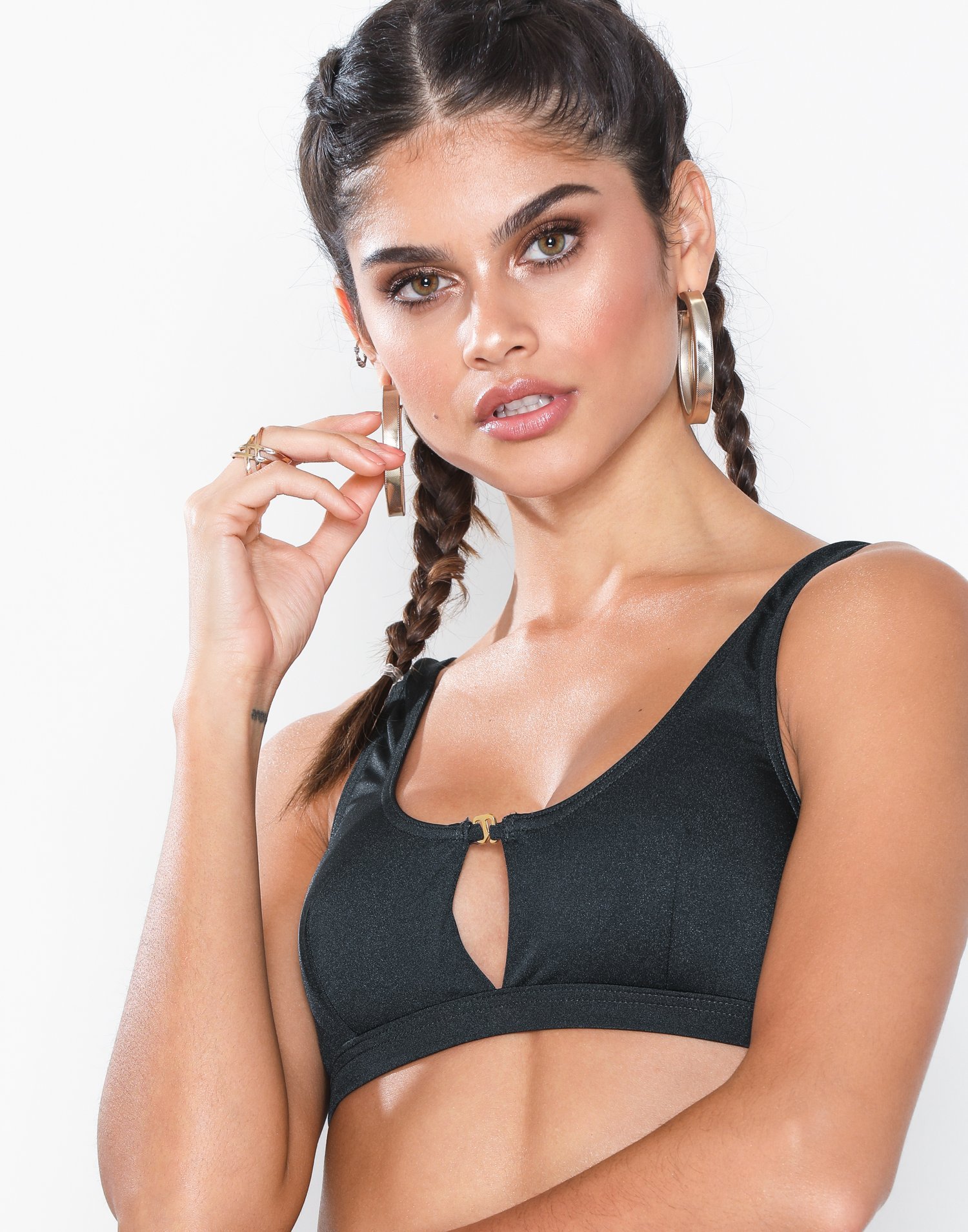 Missguided Carvico Scoop Neck Bikini Top Top