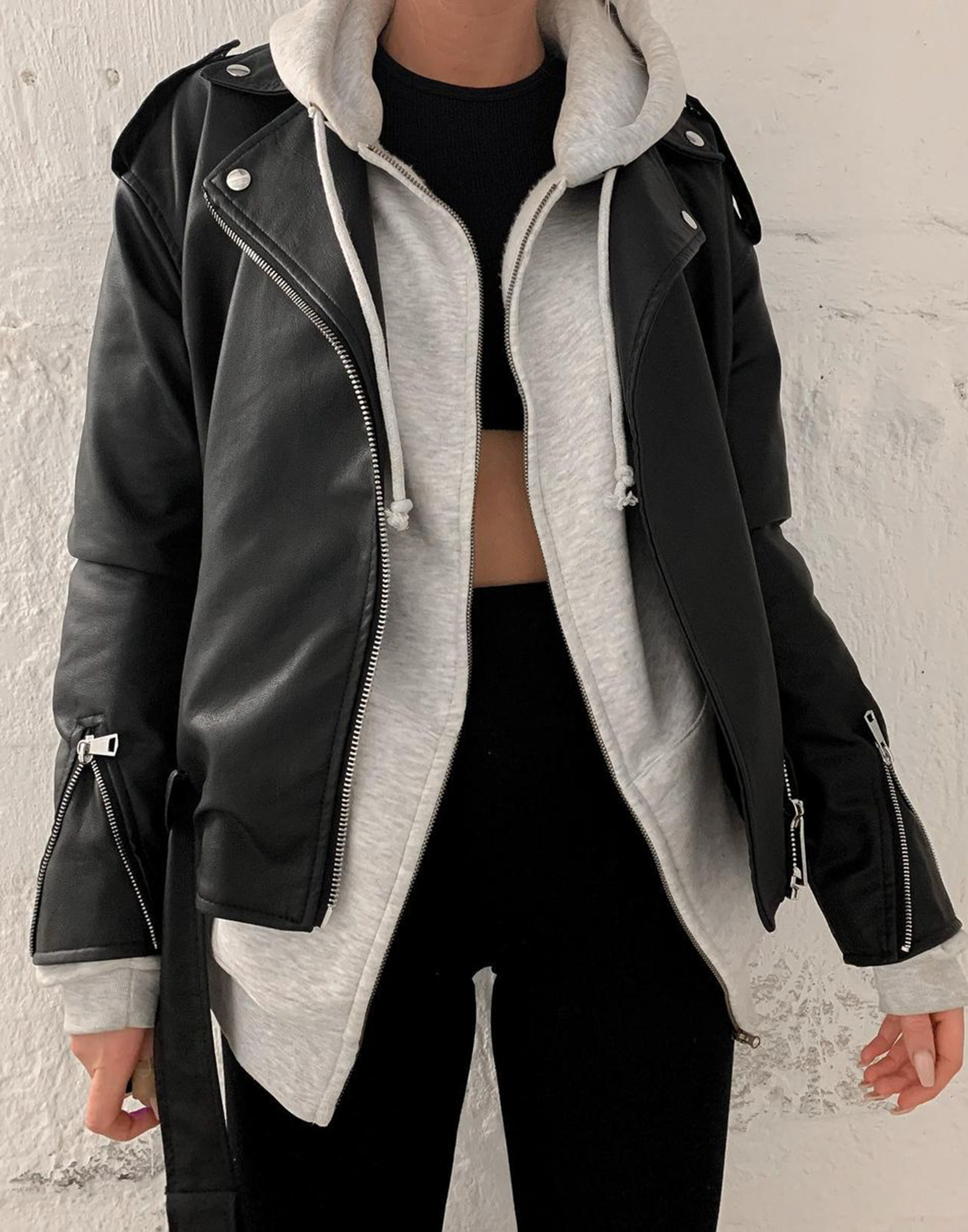 zara oversized aviator jacket