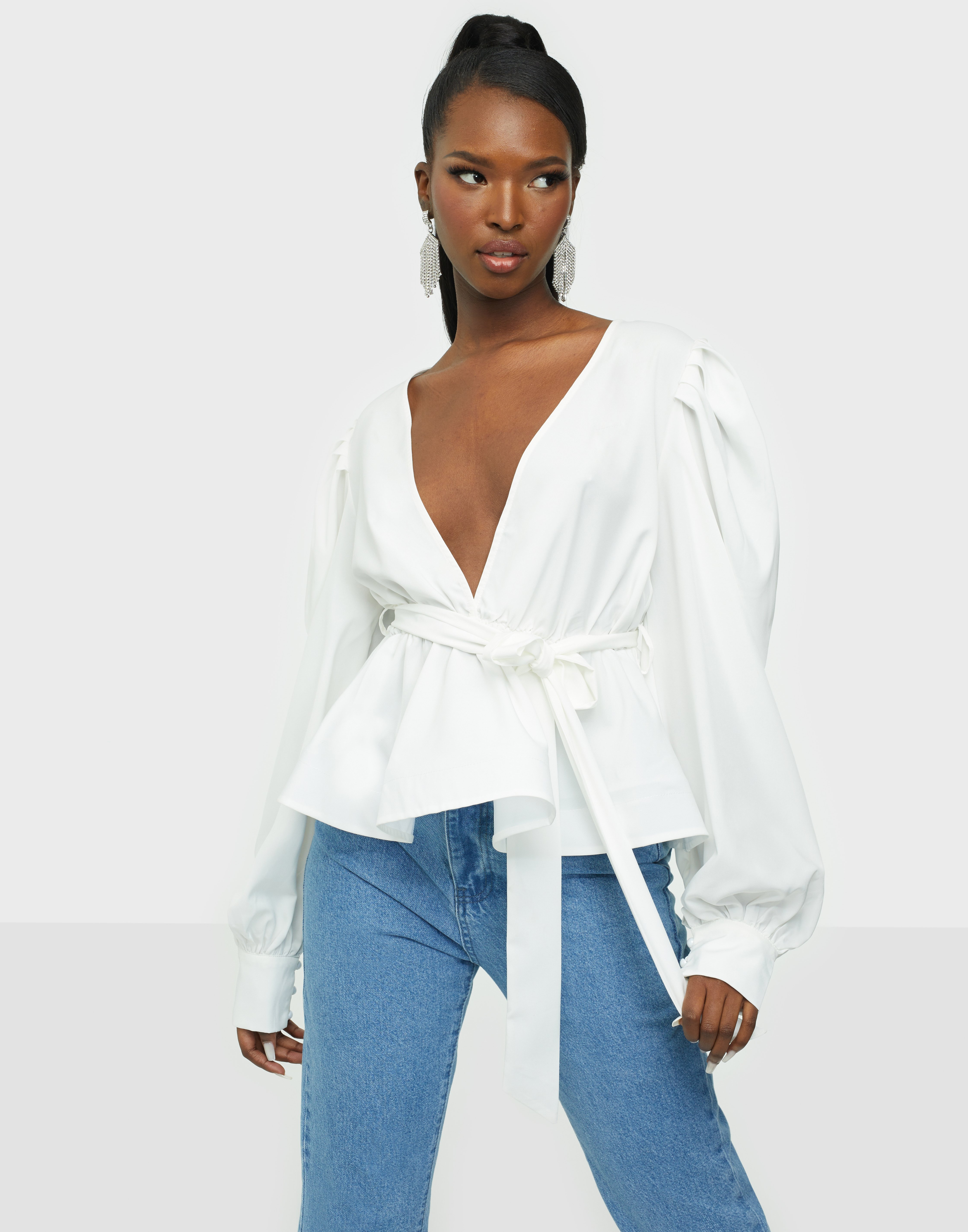 puff sleeve top missguided