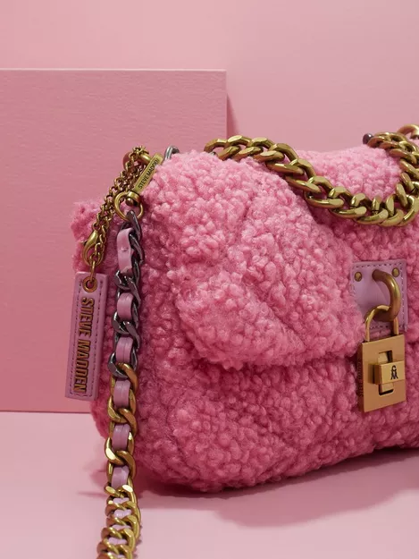 Steve Madden Bterra-g quilted teddy cross body in pink - ShopStyle Shoulder  Bags