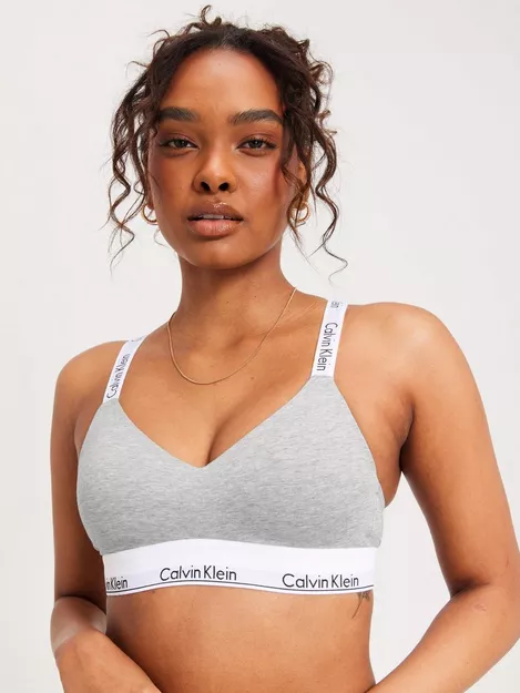 Calvin Klein Women's Bralette in Grey Calvin Klein