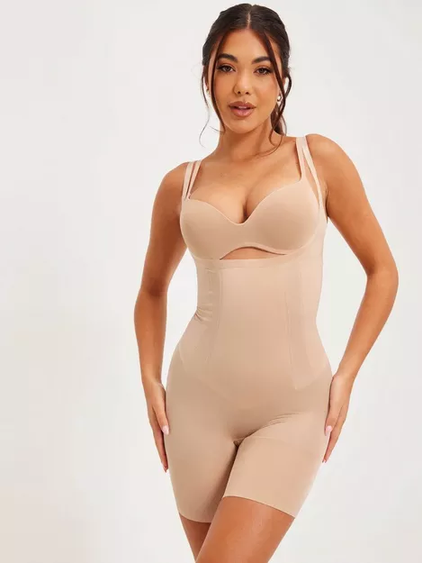 Buy Spanx women high waisted body shapewear shorts nude Online