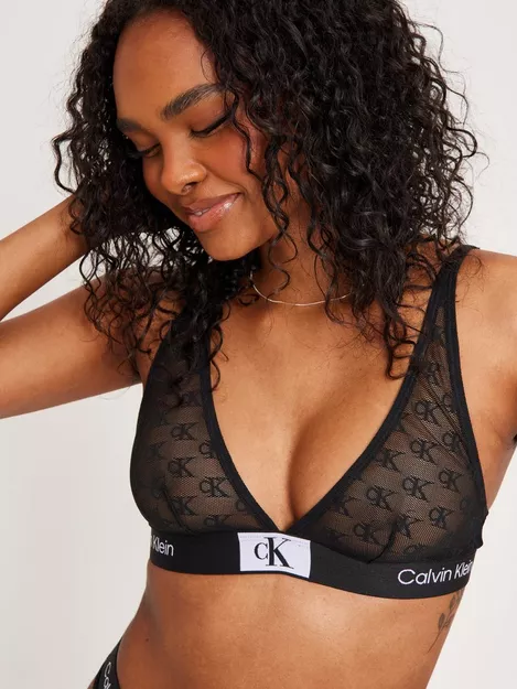 Calvin Klein Underwear UNLINED EXCLUSIVE - Triangle bra - black