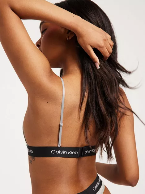 Calvin Klein Unlined Bralette 2-Pack W Grey Heather/Grey Heather