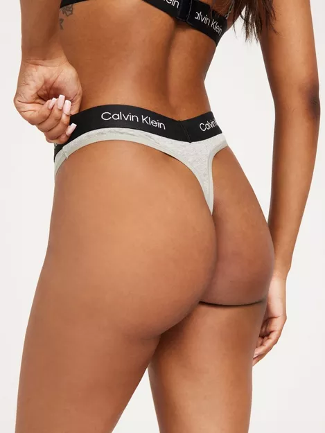 Calvin Klein Underwear MODERN THONG - Thong - grey heather/grey 
