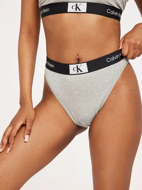 Calvin Klein Underwear Tanga High Leg Underwear in Grey Heather