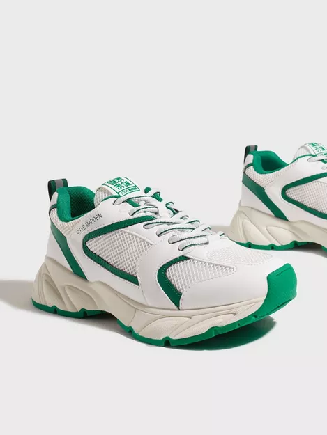 STEVE MADDEN POSSESSION Sneakers White/Emerald New