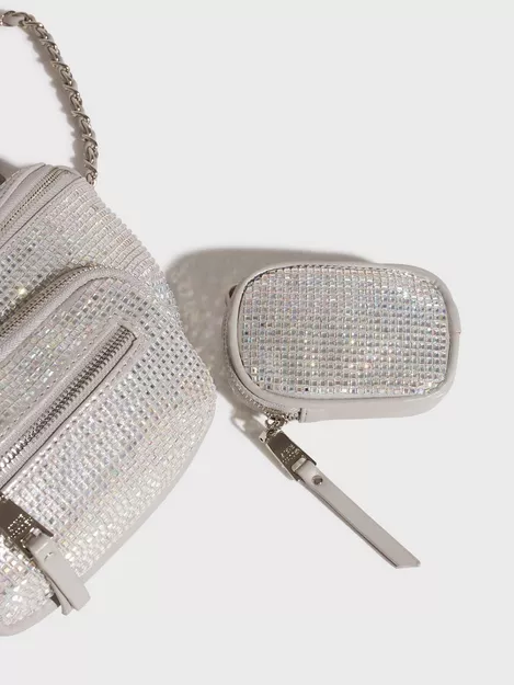 Steve Madden Bmaxima Crossbody Bag In Iridescent Crystal-Silver for Women