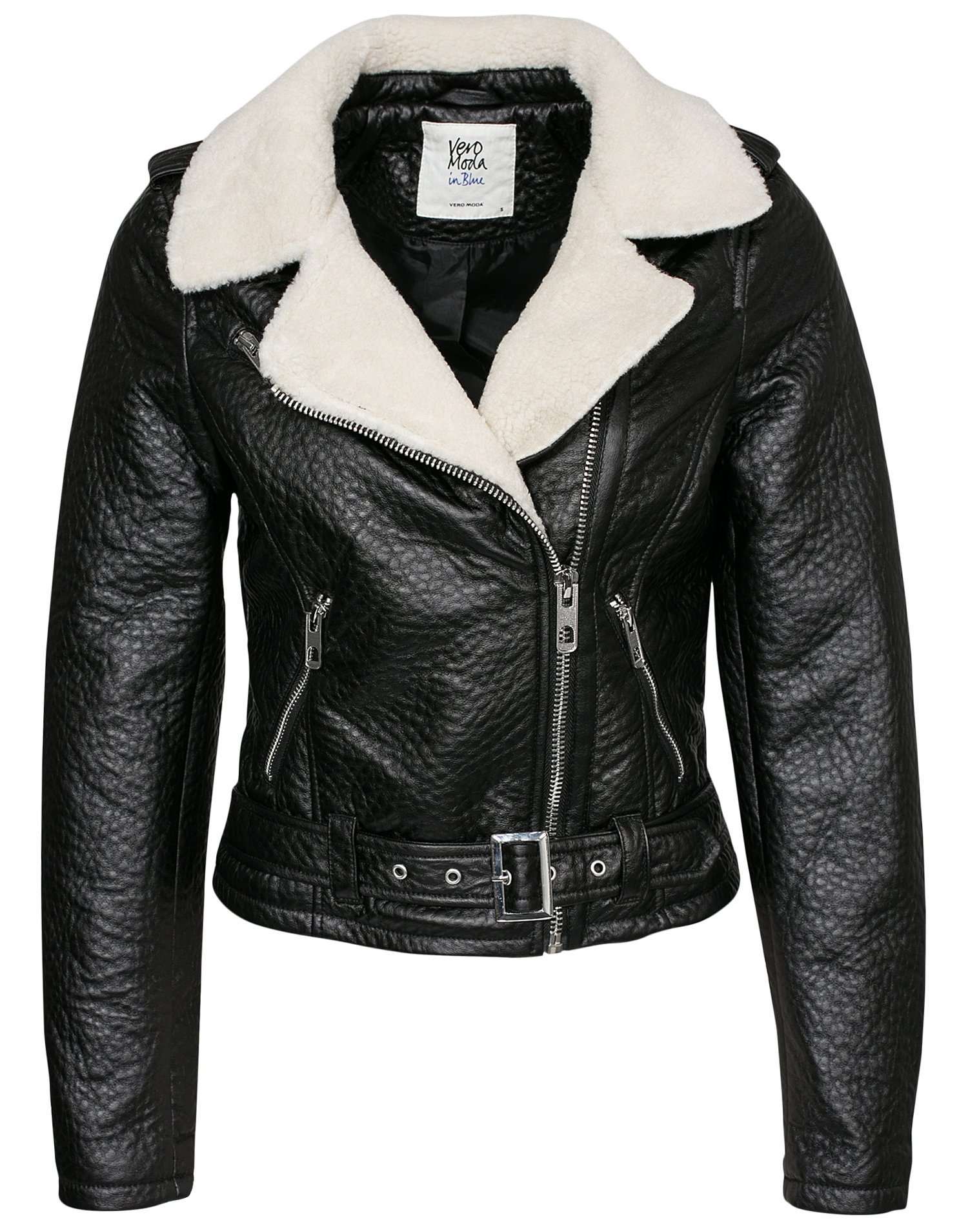Hella Short Pu Jacket - Vero Moda - Black - Jackets - Clothing - Women ...