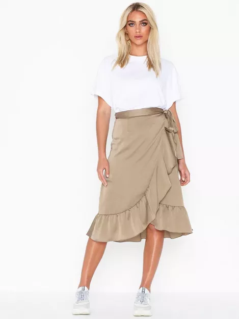 stole dæmning Nogen Buy Neo Noir Mika Solid Skirt - Taupe | Nelly.com