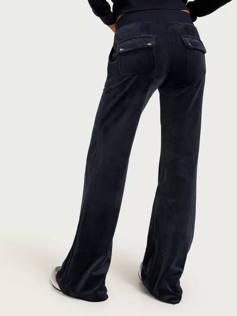 Juicy Couture Heritage Crest Ultra Low Rise Pant Black