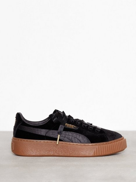 puma schuhe basket platform damen samt puma schuhe basket platform damen samt