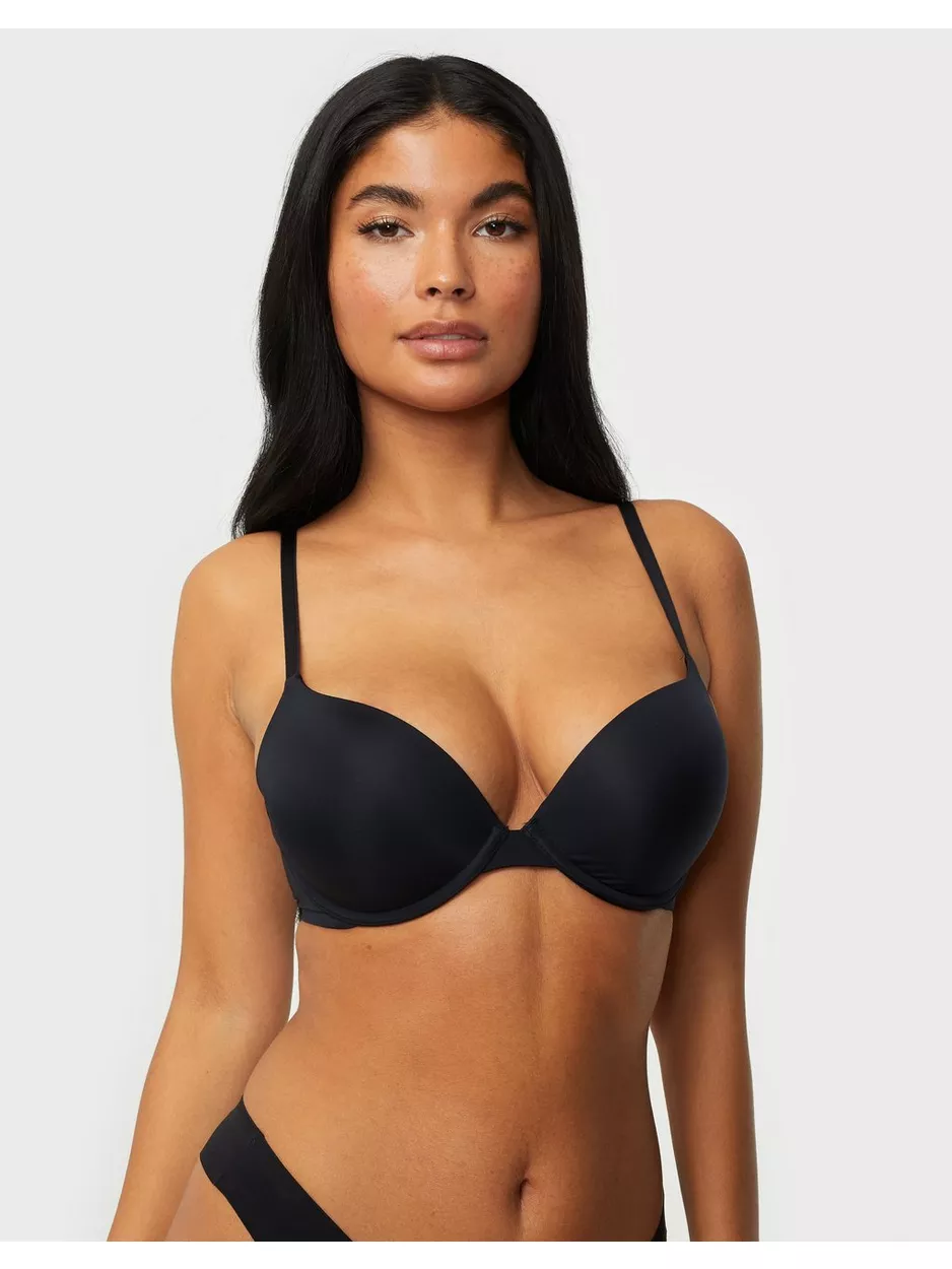 Lindex Malva Push-Up Bra Push-up BH Svart