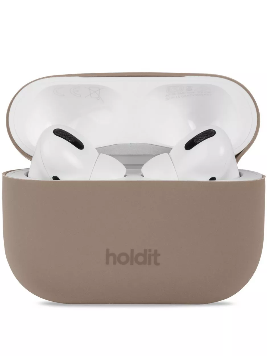 Holdit Silicone Case AirPods Pro Accessories Mocha Brown