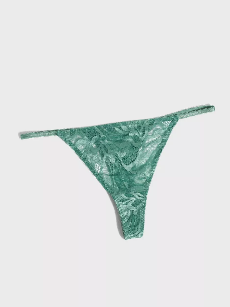 Neo Noir - Alushousut - Dusty Green - Skin Goji String - Alusvaatteet - Underpants product