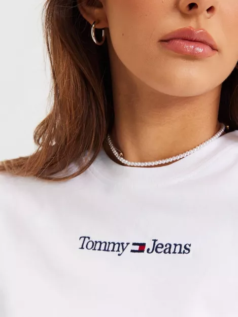 Buy Tommy Jeans TJW - LINEAR TEE White SERIF CLS