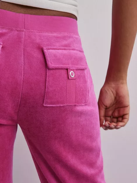 NOSTALGIA PINK CLASSIC VELOUR DEL RAY POCKETED BOTTOMS – Juicy Couture UK