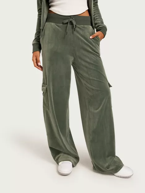 Buy Juicy Couture AUDREE CARGO VELOUR TROUSER - Thyme