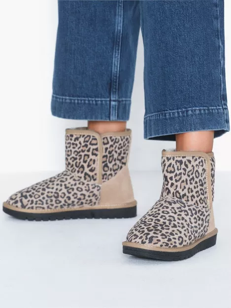 Køb Duffy Warm Leather Boots Leopard | Nelly.com